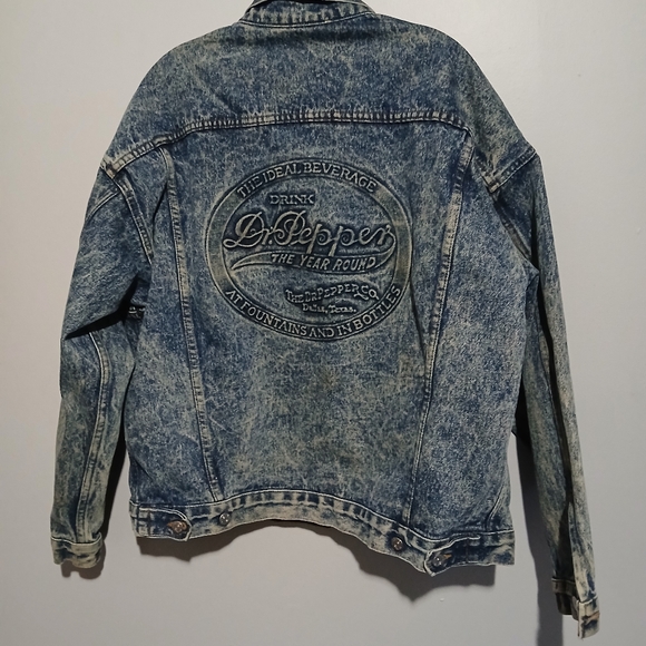 Dr. Pepper Unbranded Vintage Mens Jean Jacket. Size Large - Picture 4 of 13